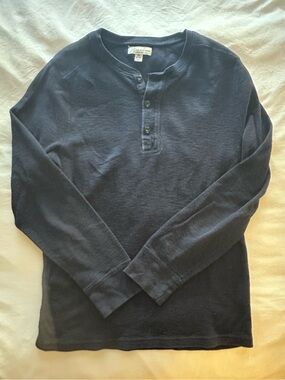 J. Crew Navy Long-Sleeve Henley